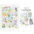 1 Sheet Cartoon Sticker Cute Style Doodle Mouse Collection Sticker