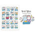 1 Sheet Cartoon Sticker Cute Style Doodle Mouse Collection Sticker