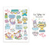 1 Sheet Cartoon Sticker Cute Style Doodle Mouse Collection Sticker