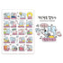 1 Sheet Cartoon Sticker Cute Style Doodle Mouse Collection Sticker