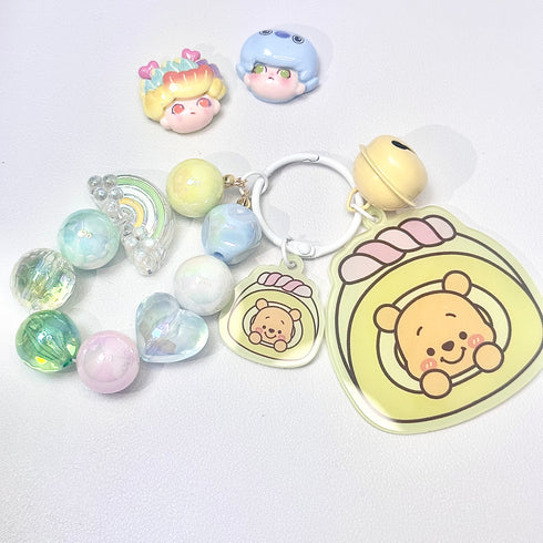 Original Design Handmade Beaded Acrylic Keychain