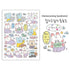 1 Sheet Cartoon Sticker Cute Style Doodle Mouse Collection Sticker