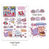 1 Sheet Cartoon Sticker Cute Style Doodle Mouse Collection Sticker