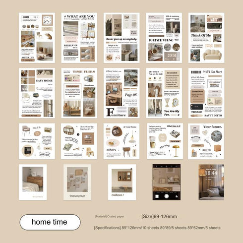 20 Sheets Sticker Pack Insta Style Relaxing Holiday Themed