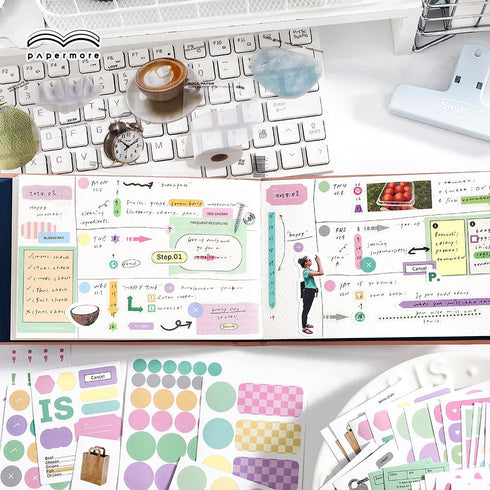 230 Sheets Insta Style Scrapbook Kit Recording Life Themed