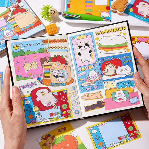 50 Pcs Cute Style Memo Pack Unlimited Fun Themed