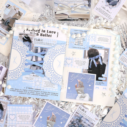 30 Pcs Hot Stamping Sticker Pack Love Ballet Themed