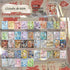 45 Sheets no duplicates - 3 kinds of Coating Sticker Book|Japanese Retro Style