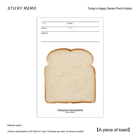 30 Sheets - Stickies Notes Pack | Today Themed Stationery INS Style