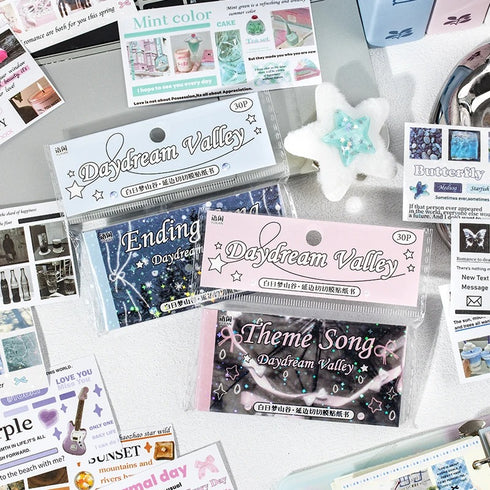 30 Sheets no duplicates portable Sticker Book | ins style