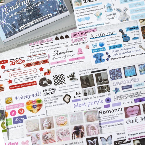 30 Sheets no duplicates portable Sticker Book | ins style