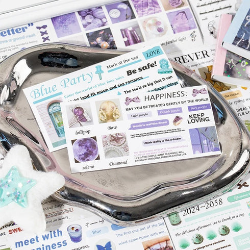 30 Sheets no duplicates portable Sticker Book | ins style