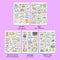 1 Sheet Cartoon Sticker Cute Style Doodle Mouse Collection Sticker