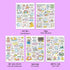1 Sheet Cartoon Sticker Cute Style Doodle Mouse Collection Sticker