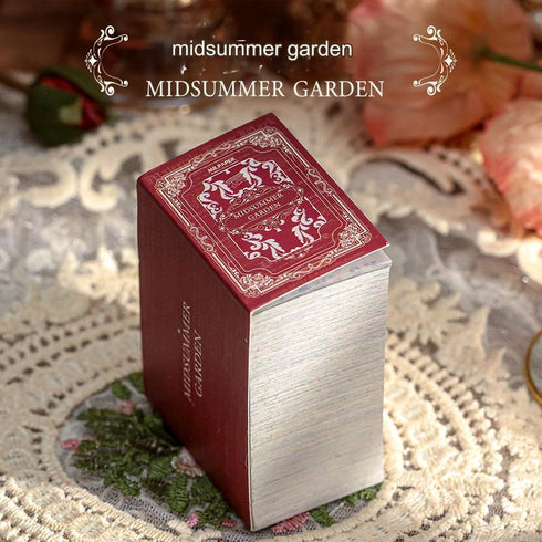 360 Sheets - Scrapbooking Paper Mini Book | Vintage Plant Themed