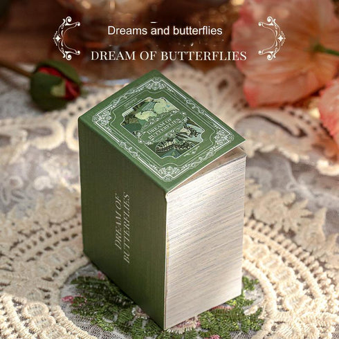 360 Sheets - Scrapbooking Paper Mini Book | Vintage Plant Themed