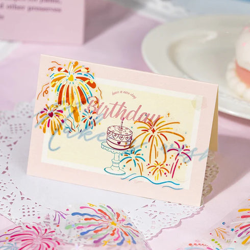 1 Roll Die-cut PET Tape | Firework Style