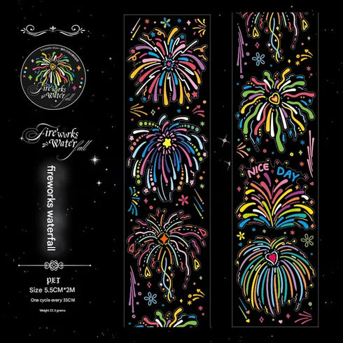 1 Roll Die-cut PET Tape | Firework Style