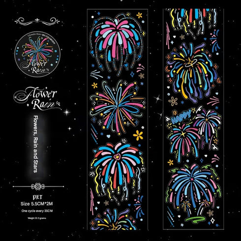 1 Roll Die-cut PET Tape | Firework Style