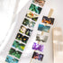 1 Roll Glitter Label Sticker Roll Tape | Travel Weather Theme