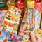 20 Sheets - Die cut Sticker Book | Japanese Retro Style