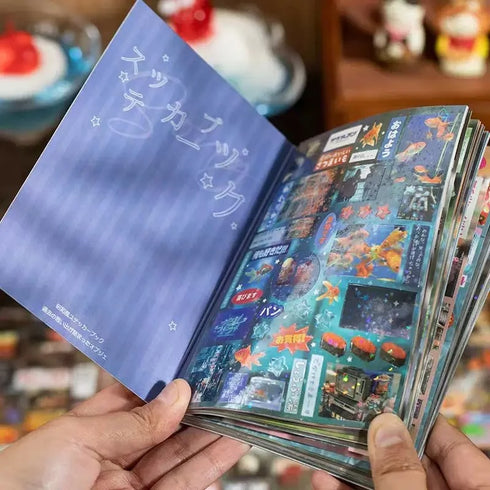 30 Sheets no repeated - Cover Spread out at 180° Sticker book |Japanese Retro Style