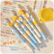 6Pcs - Kawaii Cheese Press Ballpoint Pens Set | 0.5mm Black Refill