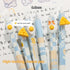 6Pcs - Kawaii Cheese Press Ballpoint Pens Set | 0.5mm Black Refill