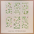 6 Sheets - PVC Scrapbooking Stickers Pack | Nature Flower Themed Style