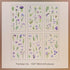 6 Sheets - PVC Scrapbooking Stickers Pack | Nature Flower Themed Style