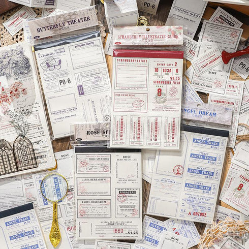 Retro Scrapbook Background Paper | Baroque Theater Themed & Tearable Lined