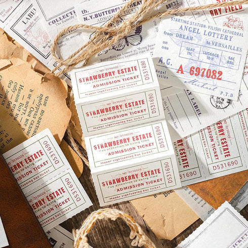 Retro Scrapbook Background Paper | Baroque Theater Themed & Tearable Lined