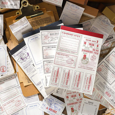 Retro Scrapbook Background Paper | Baroque Theater Themed & Tearable Lined