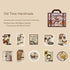 30 Pcs - Retro Sewing Scrapbook Stickers Box | Handmade Theme