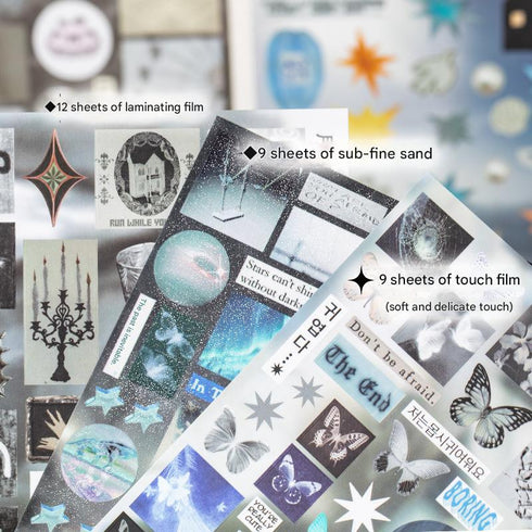 30 Sheets- Die-cut Sticker Book |Vintage Style