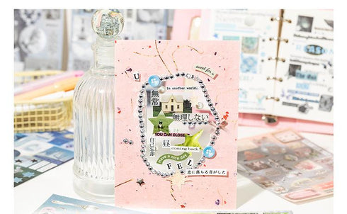 30 Sheets- Die-cut Sticker Book |Vintage Style