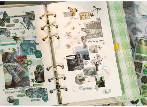 30 Sheets- Die-cut Sticker Book |Vintage Style