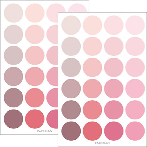 4 Sheets - Scrapbook Sticker Pack | Round & Square Dot Shape Stickers