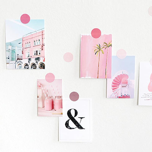 4 Sheets - Scrapbook Sticker Pack | Round & Square Dot Shape Stickers