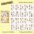 20 Sheets - PET Die Cut Sticker Book | Flower Girl Boy Style