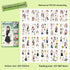 20 Sheets - PET Die Cut Sticker Book | Flower Girl Boy Style