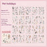 20 Sheets - PET Die Cut Sticker Book |School Life Style