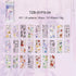 50 Sheets - PET Die Cut Sticker Book | Vintage Chinese Poetry Style