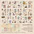 54 Sheets Multi Material Stickers Book| Vintage Style