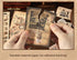 200 Pcs - Scrapbook Kit 80 Stickers + 120 Material Papers| Vintage Style