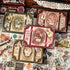 200 Pcs - Scrapbook Kit 80 Stickers + 120 Material Papers| Vintage Style
