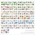50 Sheets Washi Stickers Book| Vintage Style