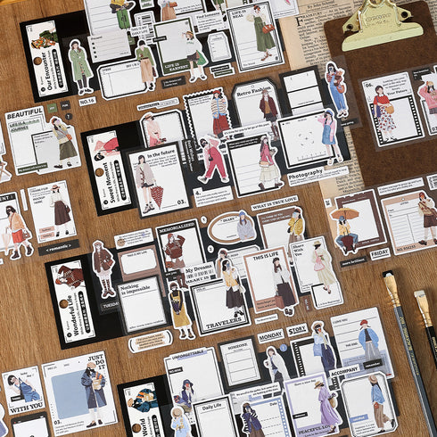 6 Sheets - Writable Sticky Note Pack | INS Note Themed Style