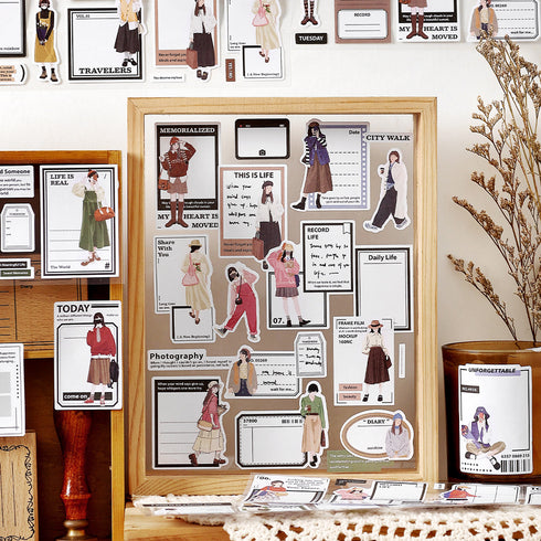 6 Sheets - Writable Sticky Note Pack | INS Note Themed Style