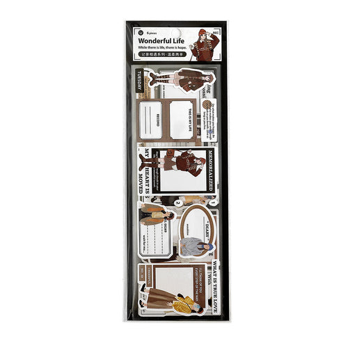 6 Sheets - Writable Sticky Note Pack | INS Note Themed Style